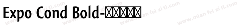 Expo Cond Bold字体转换